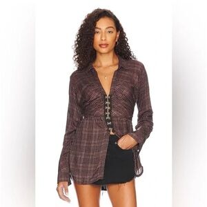 NWT We the Free Free People Catalina Remade Shirt | Size Large